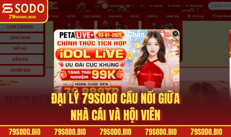 Đại lý 79SODO cầu nối giữa nhà cái và hội viên